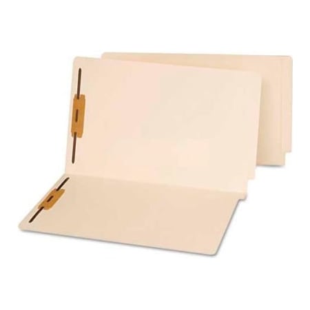 Universal Universal End Tab Folders, Two Fasteners, Legal, Manila, 50/Box UNV13220***